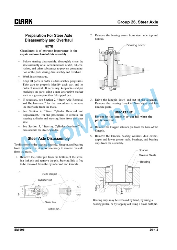 Clark C 15s L, C 18s L, C 20s L, C 15sC L, C 18sC L, C 20sC L Service Manual SM-995 5 Clark C 15s L, C 18s L, C 20s L, C 15sC L, C 18sC L, C 20sC L Service Manual SM-995 - Image 5
