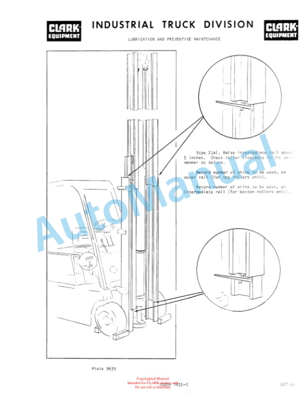 Clark C 20 B, C 25 B, C 20 BP, CS 30 Operator Manual O-160-1 4 Clark C 20 B, C 25 B, C 20 BP, CS 30 Operator Manual O-160-1-4