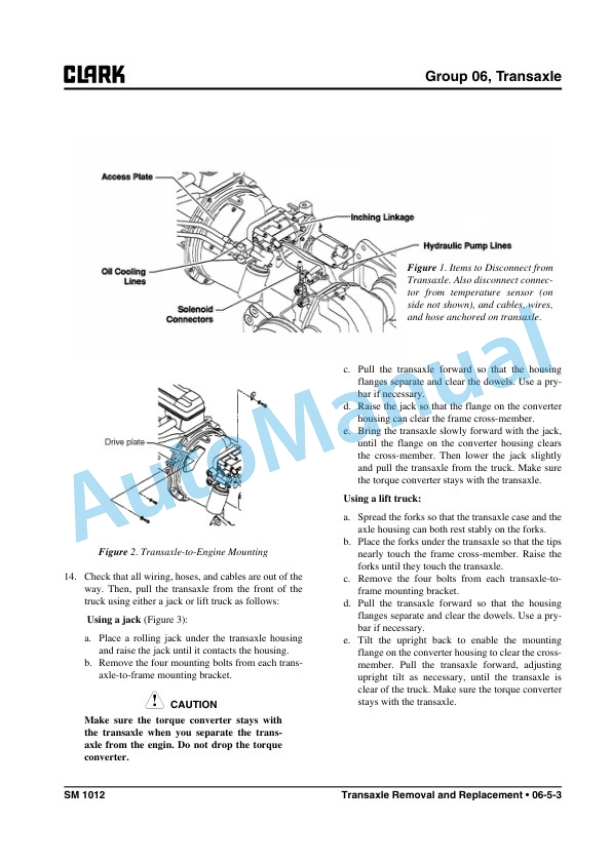 Clark C 20 D, C 25 D, C 30 D, C 35 D Service Manual SM-1012 3 Clark C 20 D, C 25 D, C 30 D, C 35 D Service Manual SM-1012 - Image 3