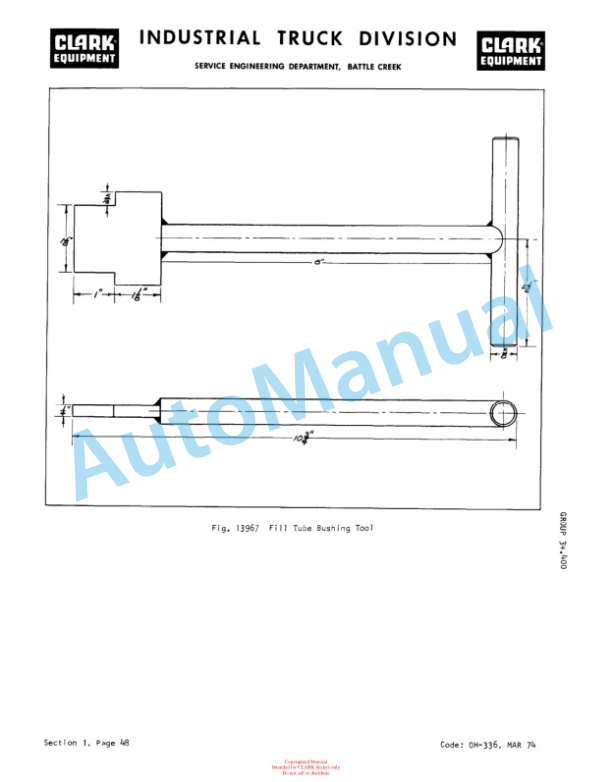 Clark C 30, C 40, C 50, CF 30, CF 40, CF 50, CY 40, CY 50, CYF 40, CYF 50 Overhaul Manual OH-442 5 Clark C 30, C 40, C 50, CF 30, CF 40, CF 50, CY 40, CY 50, CYF 40, CYF 50 Overhaul Manual OH-442-5