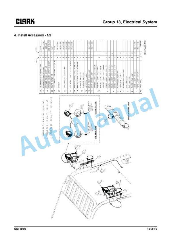 Clark C 40, 45, 50s, 55s L Service Manual SM-1056 3 Clark C 40, 45, 50s, 55s L Service Manual SM-1056 - Image 3