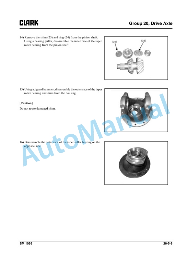Clark C 40, 45, 50s, 55s L Service Manual SM-1056 4 Clark C 40, 45, 50s, 55s L Service Manual SM-1056 - Image 4