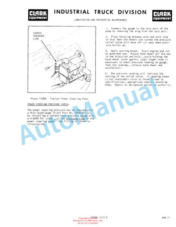 Clark C 60 B, C 70 B, C 80 B, CY 60 B, CY 70 B, CY 80 B Diesel Operator Manual O-255 2nd 3 Clark C 60 B, C 70 B, C 80 B, CY 60 B, CY 70 B, CY 80 B Diesel Operator Manual O-255 2nd-3
