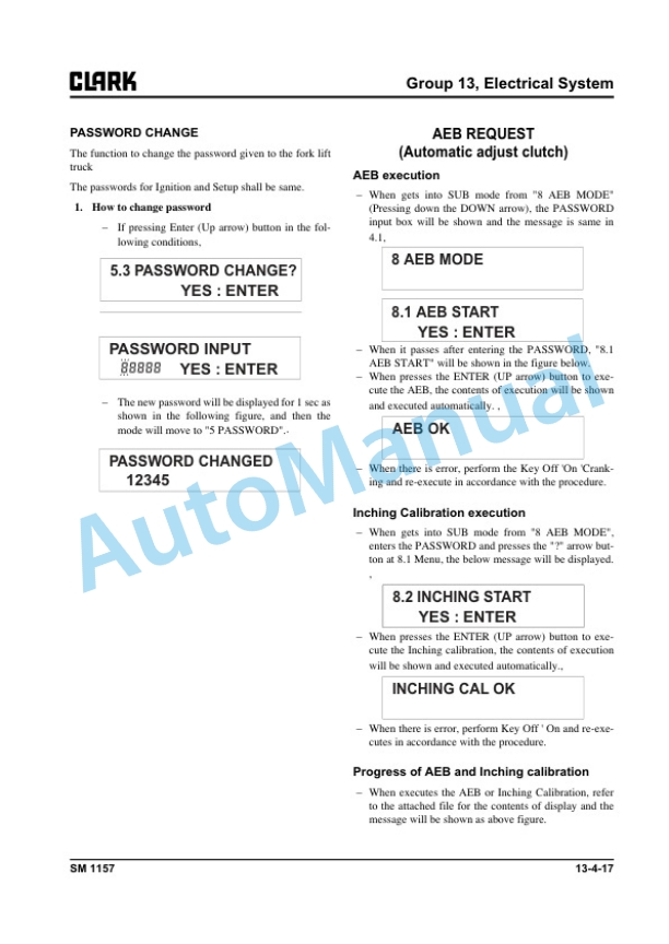 Clark C 60 D, C 70 D, C 75 D, C 80 D Service Manual SM-1157 5 Clark C 60 D, C 70 D, C 75 D, C 80 D Service Manual SM-1157 - Image 5
