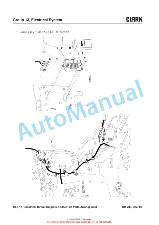 Clark C15, 18, 20s D, L, G, C20, 25, 30, 35 D, L, G, C15, 18, 20sC L, G, C20, 25, 30, 32C L, G Service Manual SM-709 4 Clark C15, 18, 20s D, L, G, C20, 25, 30, 35 D, L, G, C15, 18, 20sC L, G, C20, 25, 30, 32C L, G Service Manual SM-709 - Image 4