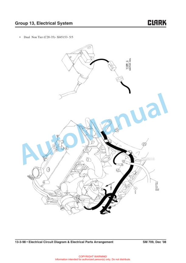 Clark C15, 18, 20s D, L, G, C20, 25, 30, 35 D, L, G, C15, 18, 20sC L, G, C20, 25, 30, 32C L, G Service Manual SM-709 5 Clark C15, 18, 20s D, L, G, C20, 25, 30, 35 D, L, G, C15, 18, 20sC L, G, C20, 25, 30, 32C L, G Service Manual SM-709 - Image 5