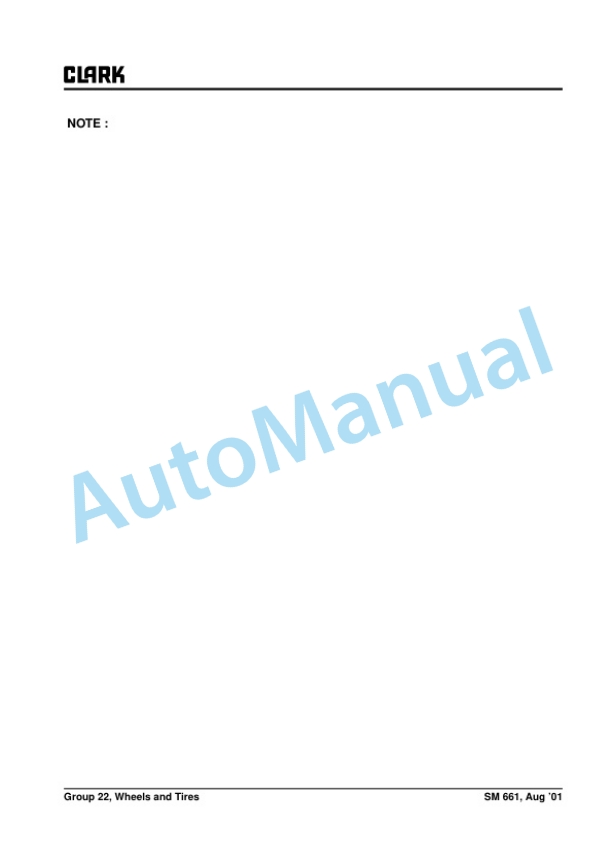 Clark C15-33, 35 D, L, G, C 15-32C L, G Service Manual SM-661 4 Clark C15-33, 35 D, L, G, C 15-32C L, G Service Manual SM-661 - Image 4