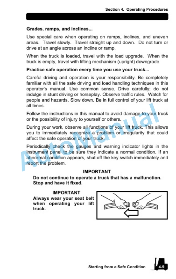 Clark C15-35 D, G, L, C15-32C G, L Operator Manual OM-661-2