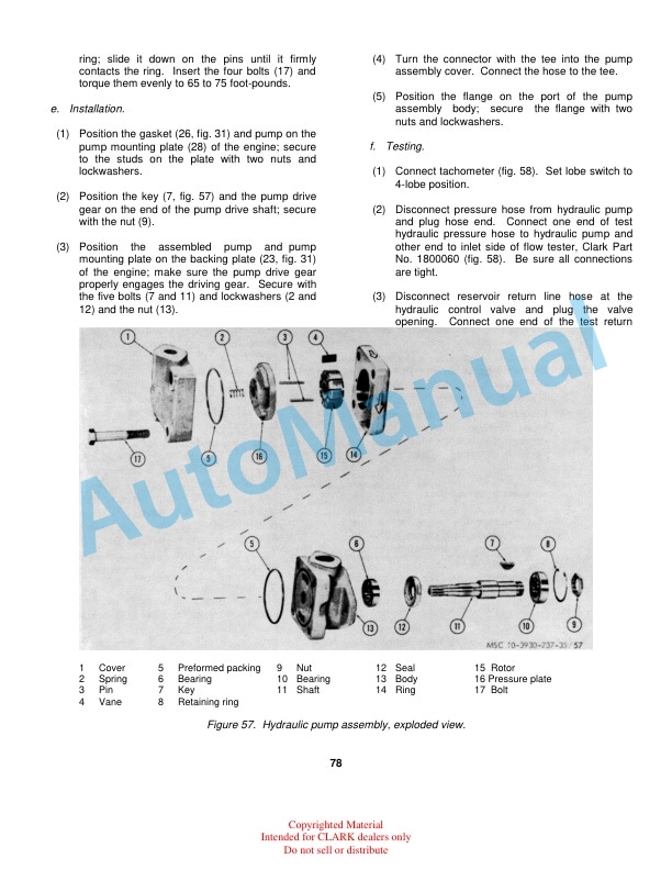 Clark C20B-1632032-100, C20B-1632033-127 Truck, Lift, Fork, Gasoline Technical Manual TM10-3930-237-35 5 Clark C20B-1632032-100, C20B-1632033-127 Truck, Lift, Fork, Gasoline Technical Manual TM10-3930-237-35-5