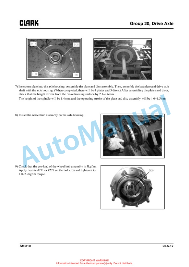 Clark C40, 45, 50s, 55s D, C40, 45, 50s, 55s L Service Manual SM-810 5 Clark C40, 45, 50s, 55s D, C40, 45, 50s, 55s L Service Manual SM-810 - Image 5