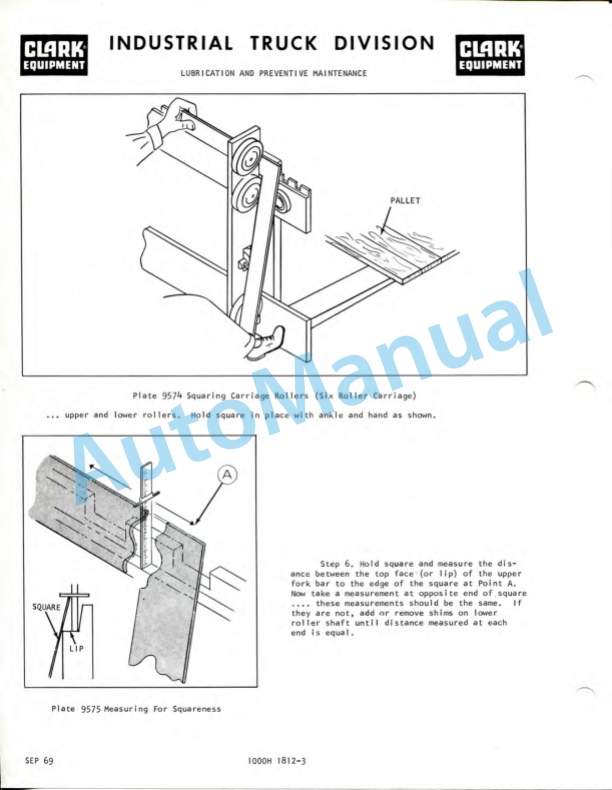 Clark C500 100-200 D, C500 Y100-150 D Operator Manual O-299 5 Clark C500 100-200 D, C500 Y100-150 D Operator Manual O-299-5