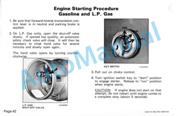 Clark C500 20-100 Operator Instruction Manual OI-328 5 Clark C500 20-100 Operator Instruction Manual OI-328-5