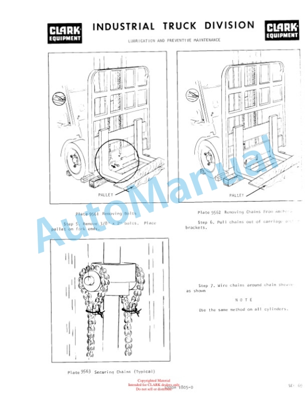 Clark C500 HY Diesel Operator Manual O-302 4 Clark C500 HY Diesel Operator Manual O-302-4