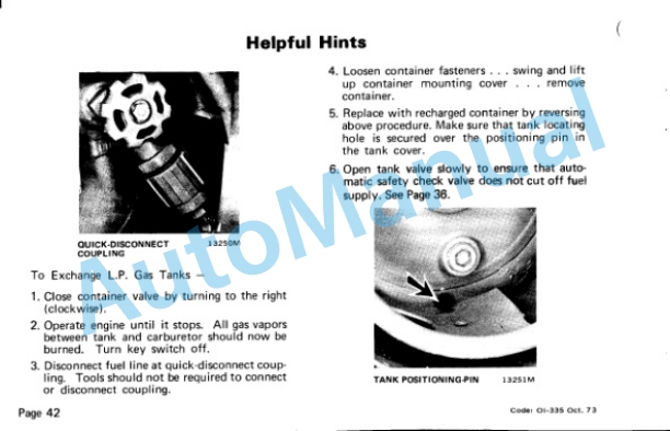 Clark C500-Y 100-150 Operator Instruction Manual OI-335 4 Clark C500-Y 100-150 Operator Instruction Manual OI-335-4