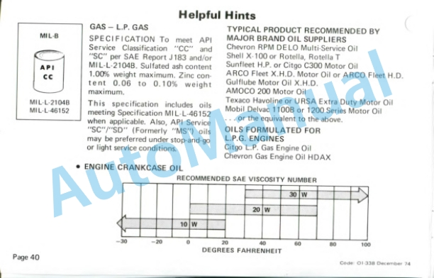 Clark C500-Y 160-300 Operator Instruction Manual OI-338 4 Clark C500-Y 160-300 Operator Instruction Manual OI-338-4