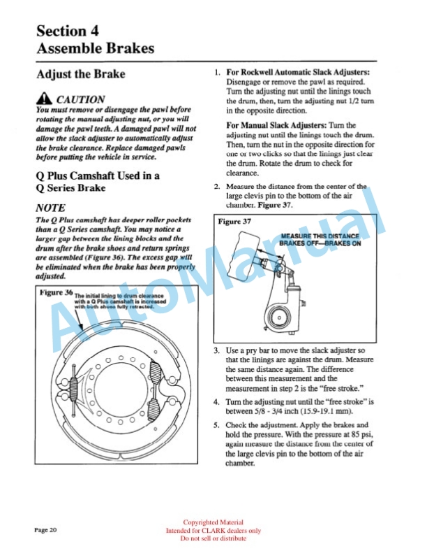Clark C500 Y 180-200-225S-225L-250S-250L-300S-300L-350 Service Manual SM-575 3 Clark C500 Y 180-200-225S-225L-250S-250L-300S-300L-350 Service Manual SM-575 - Image 3