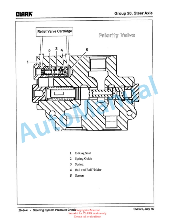 Clark C500 Y 180-200-225S-225L-250S-250L-300S-300L-350 Service Manual SM-575 4 Clark C500 Y 180-200-225S-225L-250S-250L-300S-300L-350 Service Manual SM-575 - Image 4