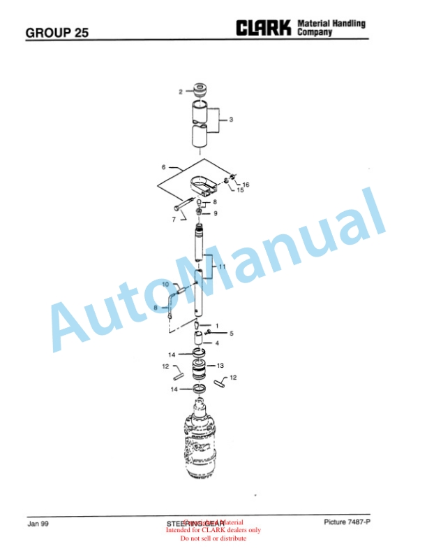 Clark C500 Y 800 CH Container Handler Lift Truck Parts Book PM-X177 5 Clark C500 Y 800 CH Container Handler Lift Truck Parts Book PM-X177-5