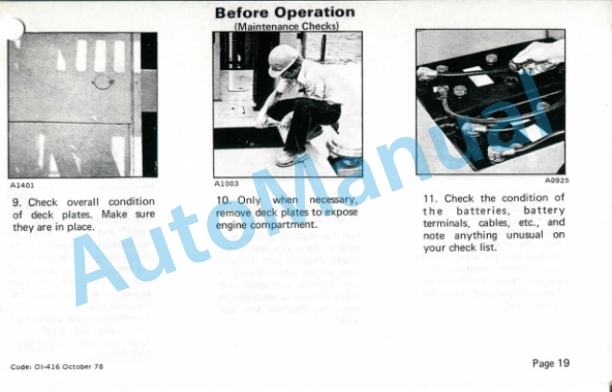 Clark C500 Y 800 Operator Instruction Manual OI-416 2 Clark C500 Y 800 Operator Instruction Manual OI-416-2