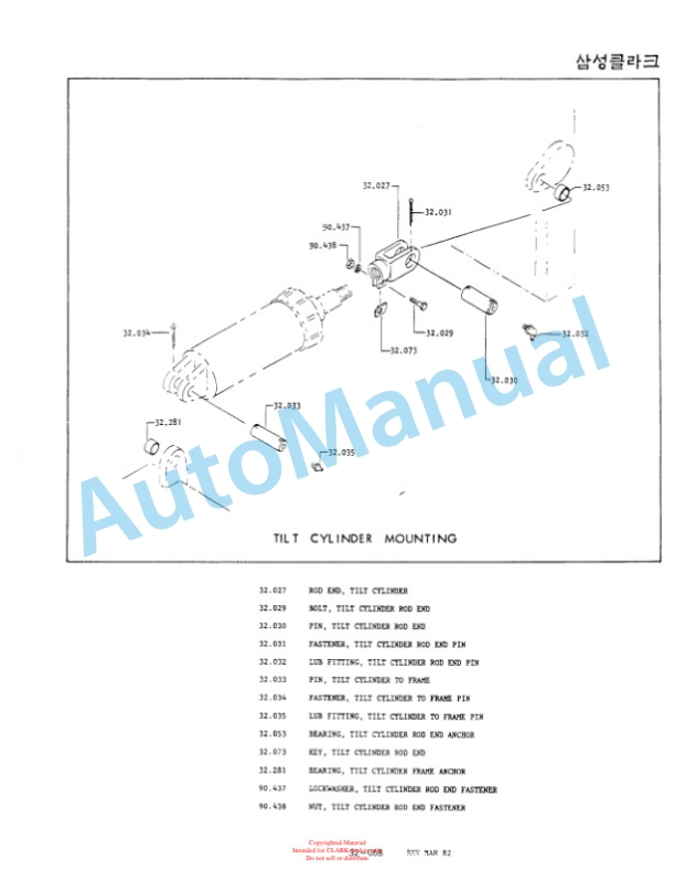 Clark C500 Y110D, C500 Y135D, C500 Y155D Parts Manual 3246468 2 Clark C500 Y110D, C500 Y135D, C500 Y155D Parts Manual 3246468-2