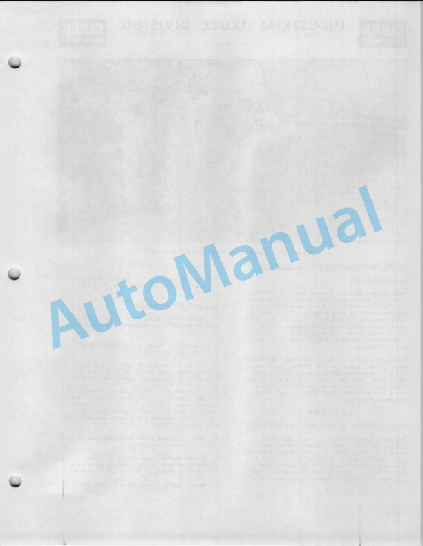 Clark C500-Y355D-1-2512, C500-H355D-1-2515, C500-355D-1-2514, C500-HY355D-1-2513 Operator Manual O-221-1 5 Clark C500-Y355D-1-2512, C500-H355D-1-2515, C500-355D-1-2514, C500-HY355D-1-2513 Operator Manual O-221-1-5