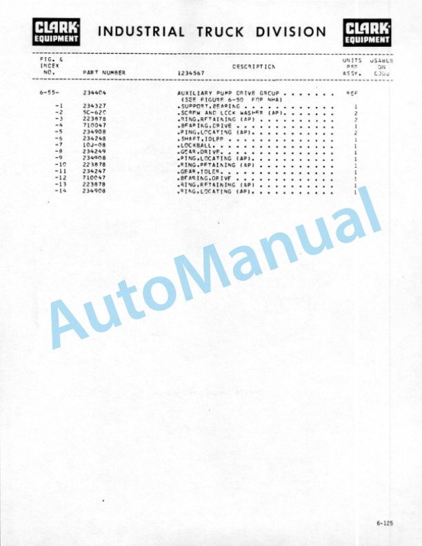 Clark C500Y150 Technical Manual 3 Clark C500Y150 Technical Manual-3
