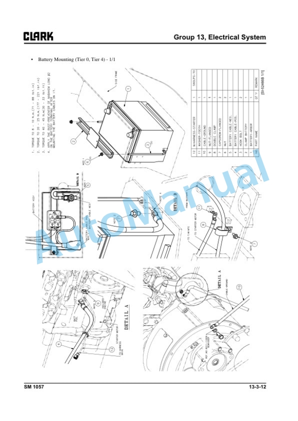 Clark C60 L, C70 L, C75 L Service Manual SM-1057 3 Clark C60 L, C70 L, C75 L Service Manual SM-1057 - Image 3