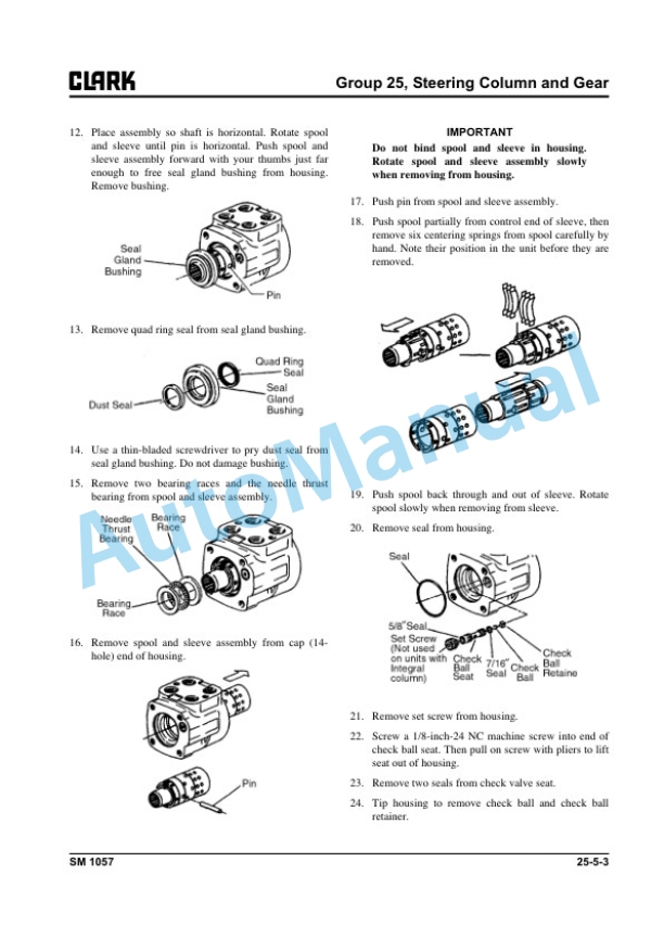 Clark C60 L, C70 L, C75 L Service Manual SM-1057 5 Clark C60 L, C70 L, C75 L Service Manual SM-1057 - Image 5