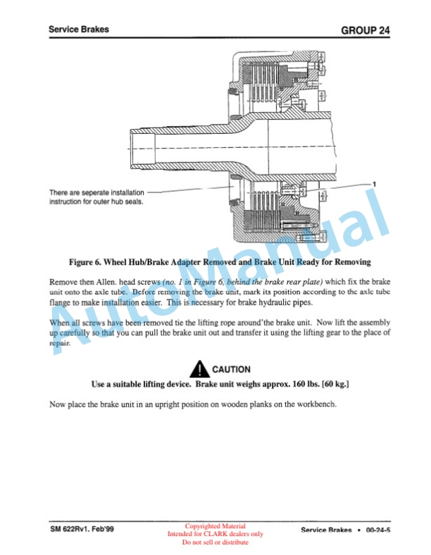 Clark CDP 100, CDP 164 Service Manual SM-622 4 Clark CDP 100, CDP 164 Service Manual SM-622 - Image 4