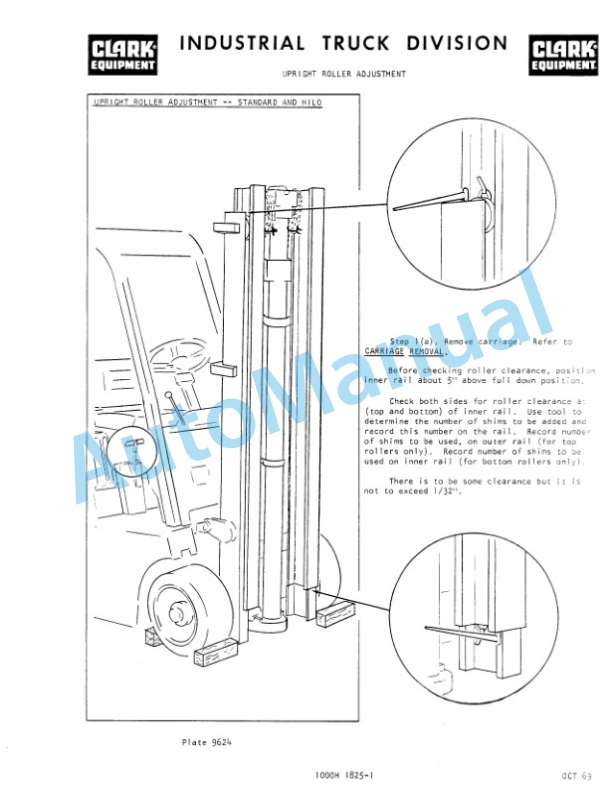Clark CF30B, CF40B, CF50B, CLFR-40 Operator Manual O-C81-2 3 Clark CF30B, CF40B, CF50B, CLFR-40 Operator Manual O-C81-2-3
