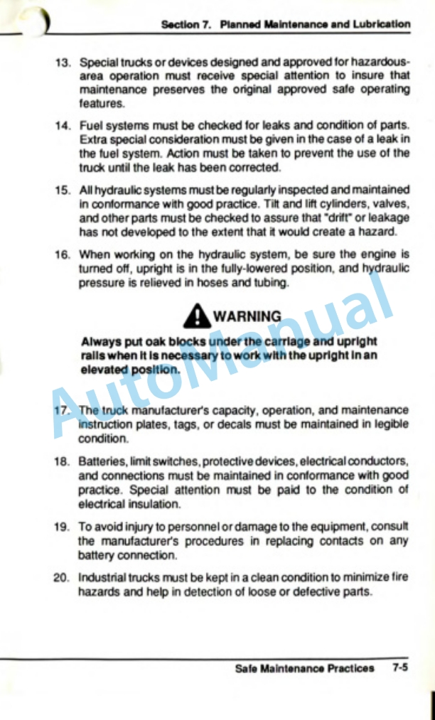 Clark CGC 20-30H, CGP 20-30H, CDP 20-30H Operator Manual OM-602 4 Clark CGC 20-30H, CGP 20-30H, CDP 20-30H Operator Manual OM-602-4