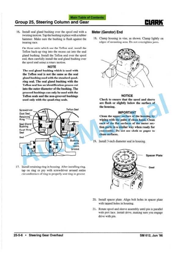 Clark CGC, CGP 40, 70 Service Manual SM-612 5 Clark CGC, CGP 40, 70 Service Manual SM-612 - Image 5