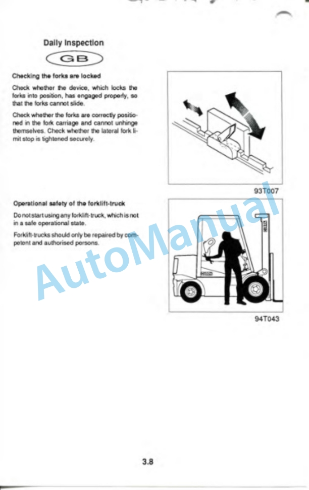 Clark CGP 20-30, CDP 20-30 Operator Instructions OM-610 3 Clark CGP 20-30, CDP 20-30 Operator Instructions OM-610-3
