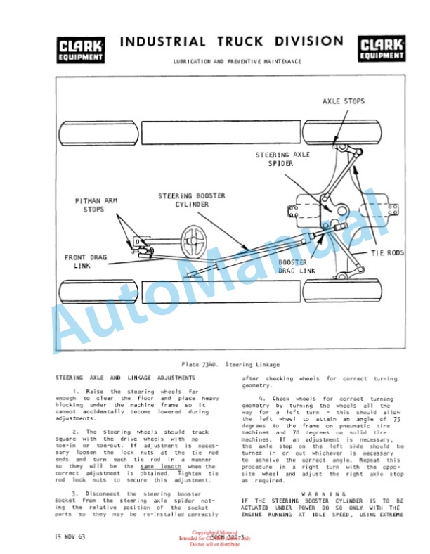 Clark CH 60, CH 70, CH 80, CHY 60, CHY 70, CHY 80, CF 60, CF 70, CF 80, CFY 60, CFY 70, CFY 80 Operator Manual 2 Clark CH 60, CH 70, CH 80, CHY 60, CHY 70, CHY 80, CF 60, CF 70, CF 80, CFY 60, CFY 70, CFY 80 Operator Manual-2