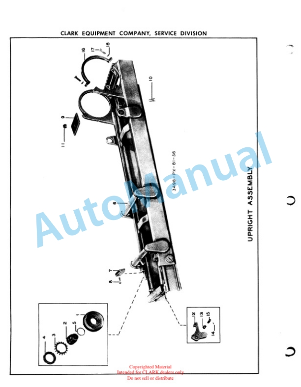 Clark Clarklift 30, 40, 50 Parts Book X10A 307 3 Clark Clarklift 30, 40, 50 Parts Book X10A 307-3