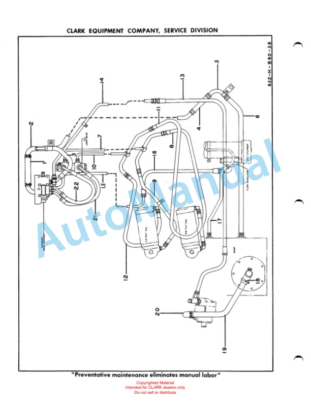 Clark Clarklift 30 B Maintenance Manual and Parts Book X10B 3 Clark Clarklift 30 B Maintenance Manual and Parts Book X10B-3