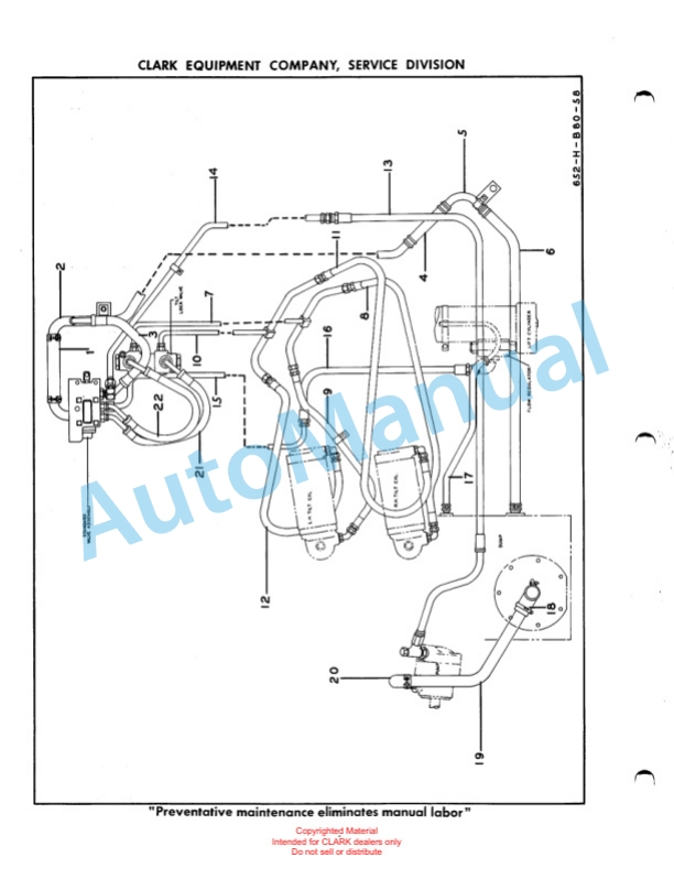 Clark Clarklift 40 B Maintenance Manual and Parts Book X10B1 3 Clark Clarklift 40 B Maintenance Manual and Parts Book X10B1-3