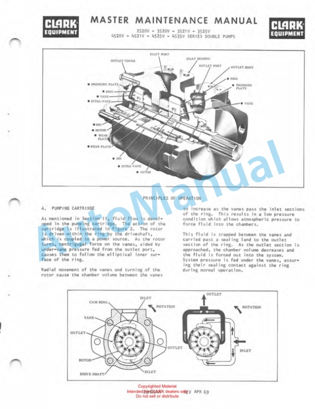 Clark Clarklift C500 Overhaul Instructions OH-431 3 Clark Clarklift C500 Overhaul Instructions OH-431-3