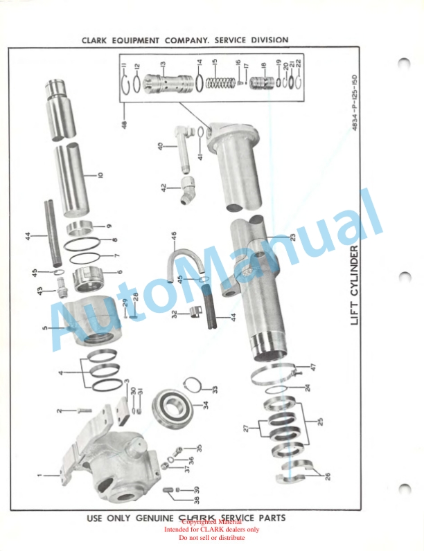 Clark Clarklift CFY 40 B and CFY 50 B Parts Book X108A 622 5 Clark Clarklift CFY 40 B and CFY 50 B Parts Book X108A 622-5