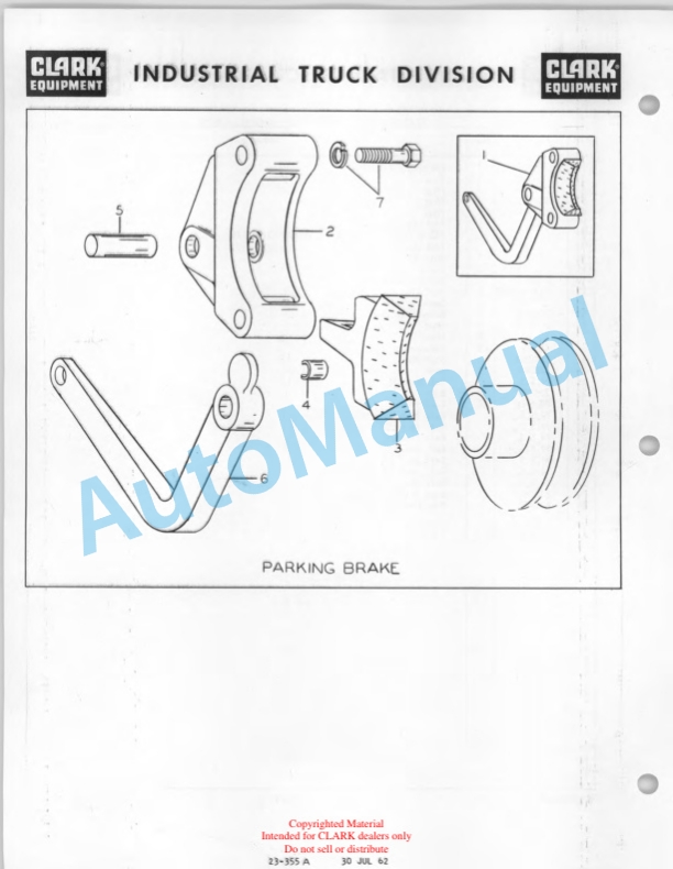 Clark Clarklift CFY 40B Maintenance Manual and Parts Book GX 108A 4 Clark Clarklift CFY 40B Maintenance Manual and Parts Book GX 108A-4
