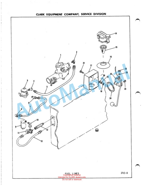 Clark Clarklift CFY 40B Maintenance Manual and Parts Book GX 108A2 5 Clark Clarklift CFY 40B Maintenance Manual and Parts Book GX 108A2-5