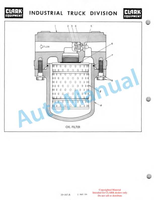 Clark Clarklift CY 350B - 500B Maintenance Manual and Parts Book 83BD 5 Clark Clarklift CY 350B - 500B Maintenance Manual and Parts Book 83BD-5