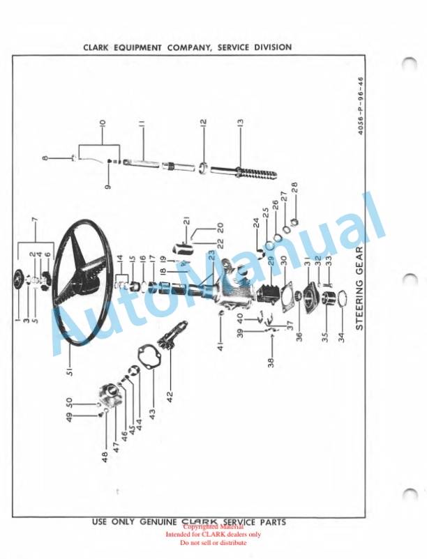 Clark Clarklift CY 40B and CY 50B Maintenance Manual and Parts Book X28B 621 2 Clark Clarklift CY 40B and CY 50B Maintenance Manual and Parts Book X28B 621-2