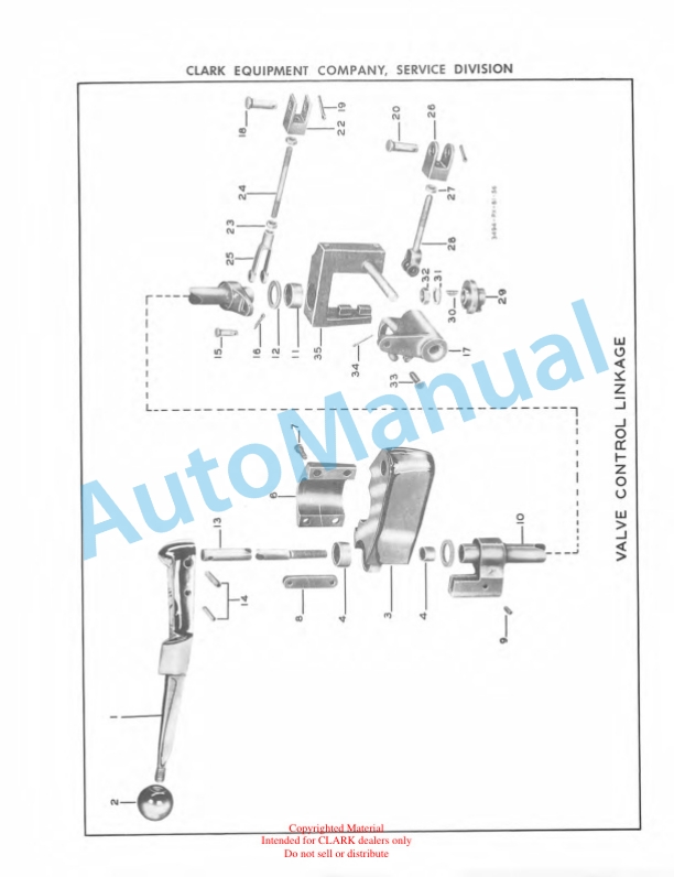 Clark Clarklift Model 20 Maintenance Manual and Parts Book X4A 5 Clark Clarklift Model 20 Maintenance Manual and Parts Book X4A-5