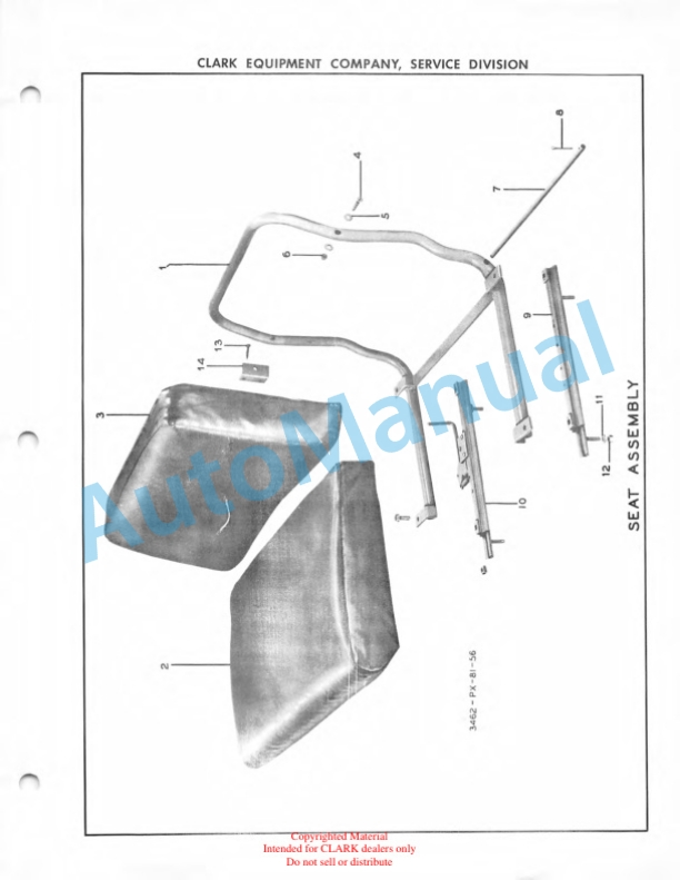 Clark Clarklift Model CY 200 Maintenance Manual and Parts Book X78A 5 Clark Clarklift Model CY 200 Maintenance Manual and Parts Book X78A-5