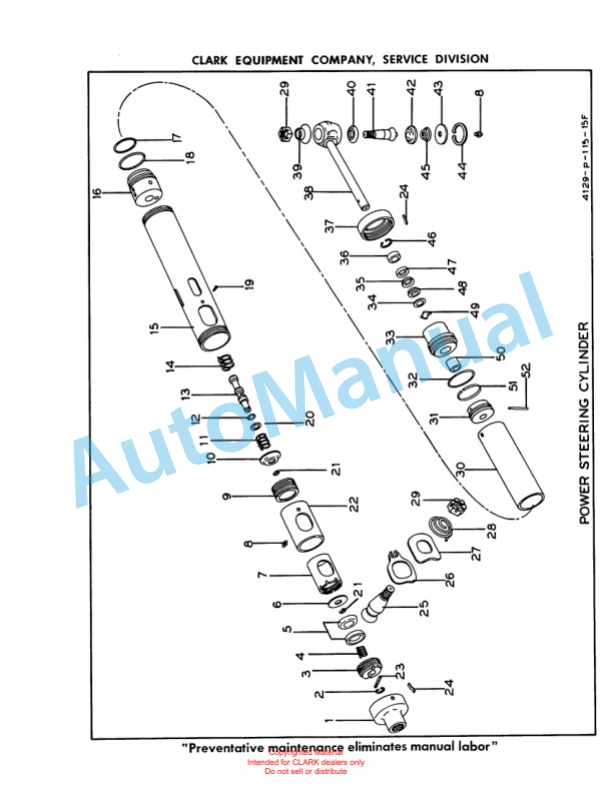 Clark Clarklift Ranger 40 B Parts Book X102B 794 2 Clark Clarklift Ranger 40 B Parts Book X102B 794-2