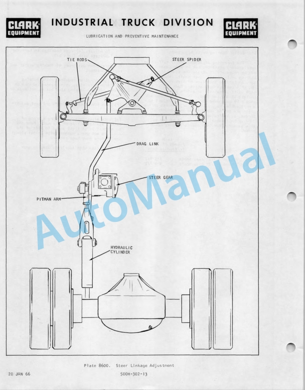 Clark Clarktor 120, 120 B Operator Manual O-175 1st 2 Clark Clarktor 120, 120 B Operator Manual O-175 1st-2