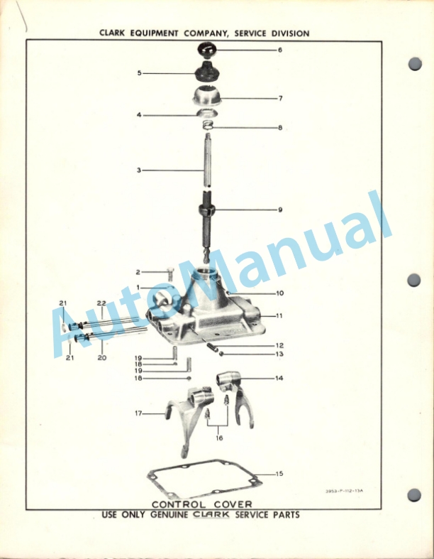 Clark Clarktor 40 R-S Maintenance Manual and Parts Book G 49 2 Clark Clarktor 40 R-S Maintenance Manual and Parts Book G 49-2