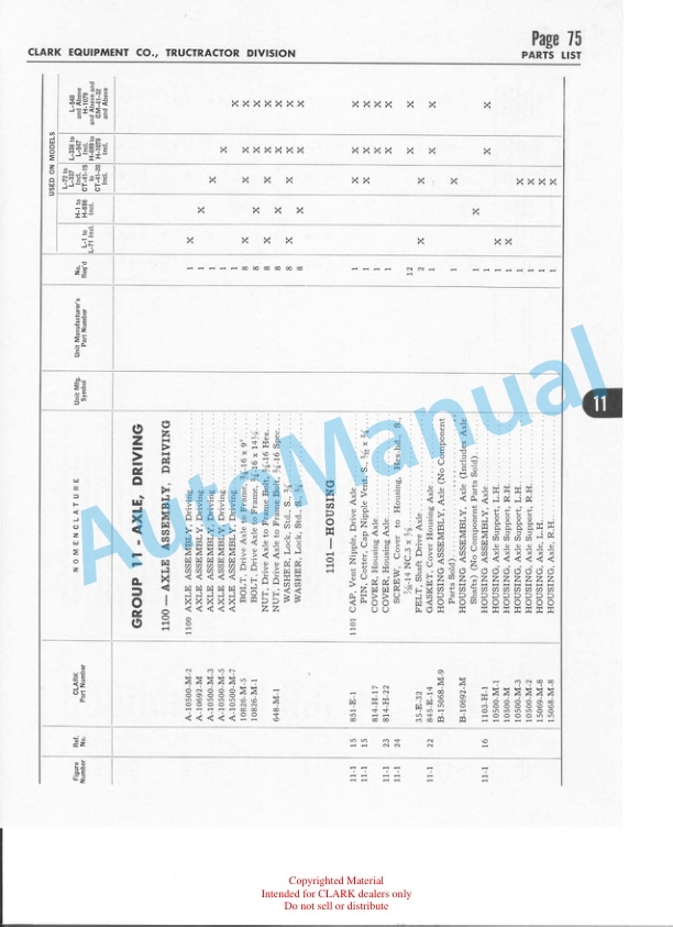 Clark Clarktor 6 Towing Tractor Parts Book 1637 4 Clark Clarktor 6 Towing Tractor Parts Book 1637 - Image 4