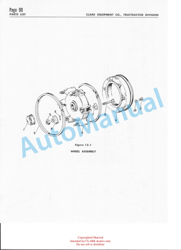 Clark Clarktor 6 Towing Tractor Parts Book 1637 5 Clark Clarktor 6 Towing Tractor Parts Book 1637 - Image 5